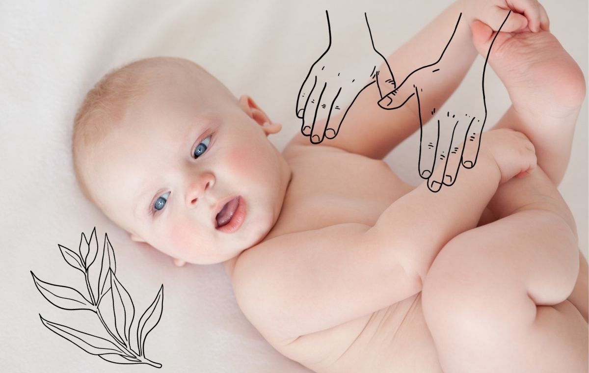 bébé massé à l'argile