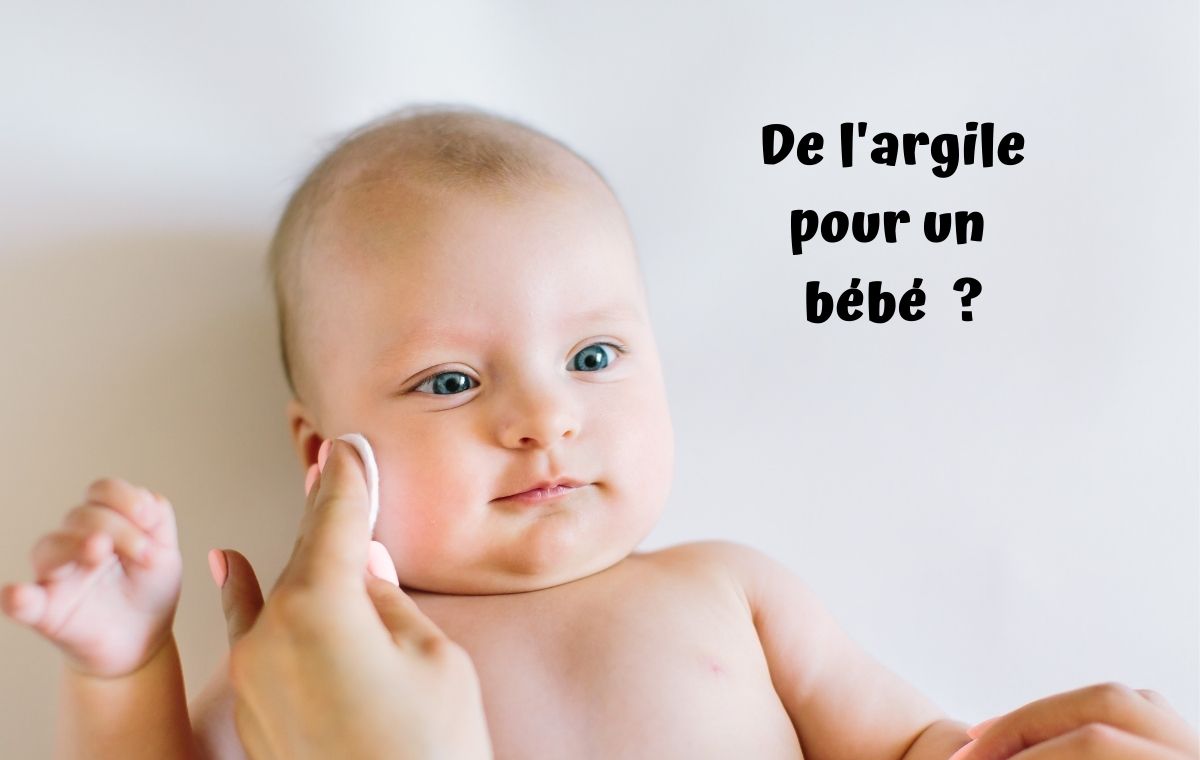 bébé soigné à l'argile